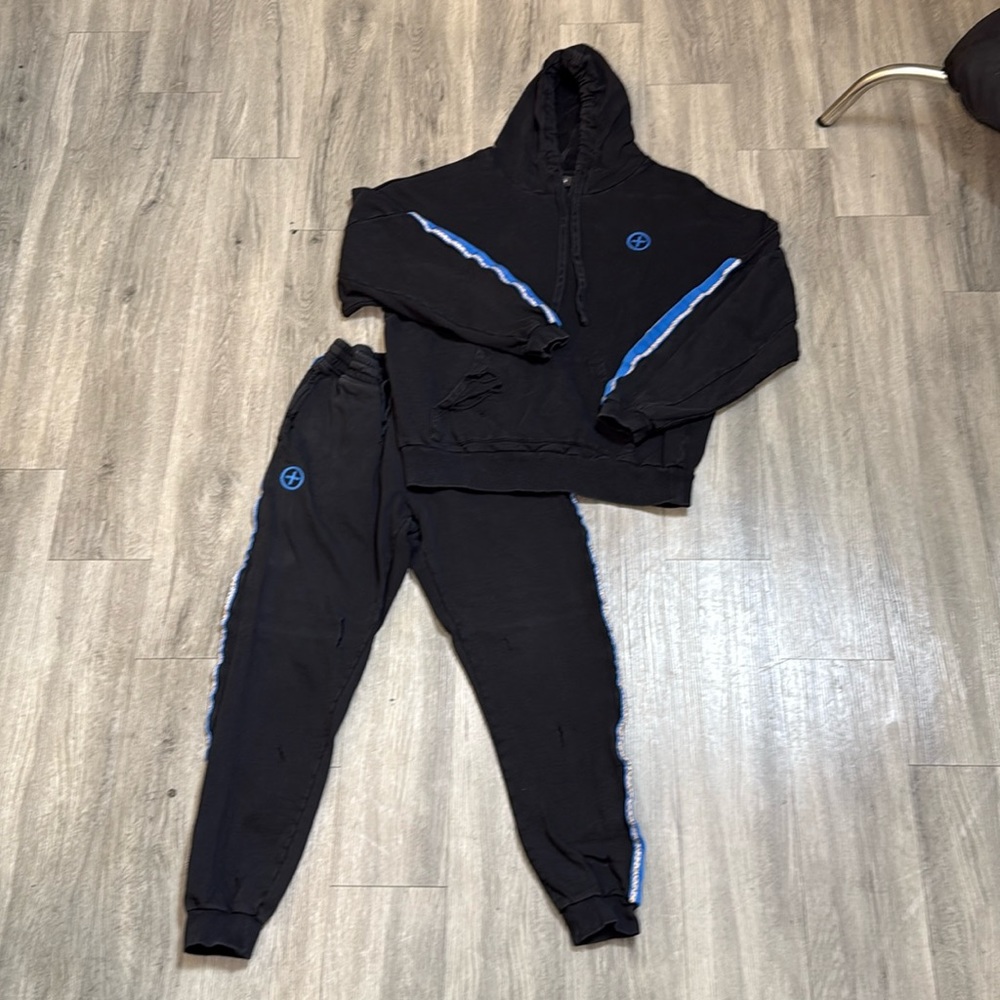 Vintage Pink Dolphin sweatsuit with a mariachi swag